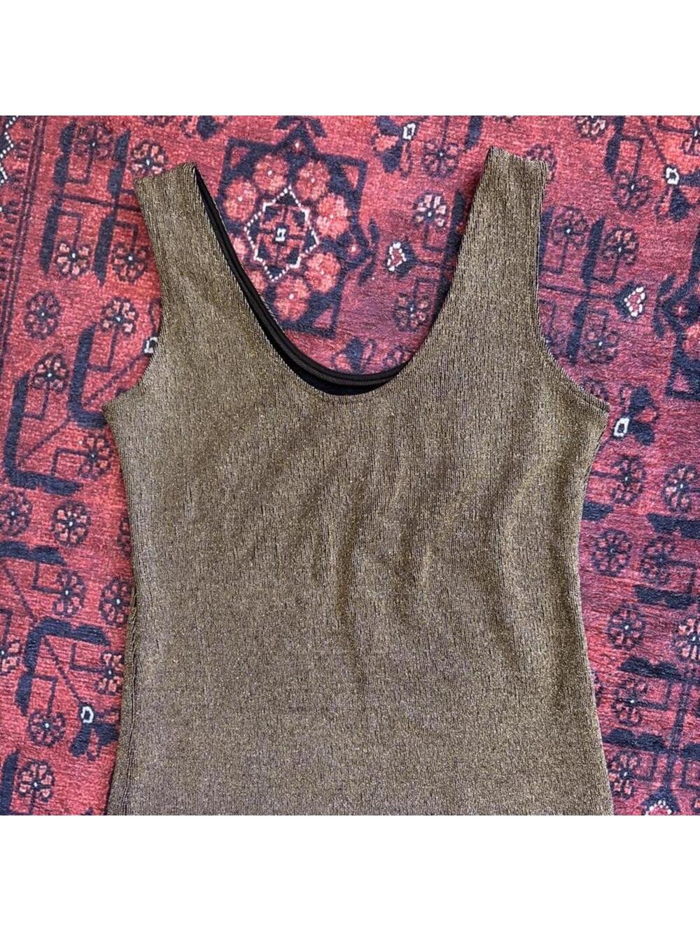 VINTAGE LE CHATEAU WHIMSY FAIRY CORE GOLD TANK